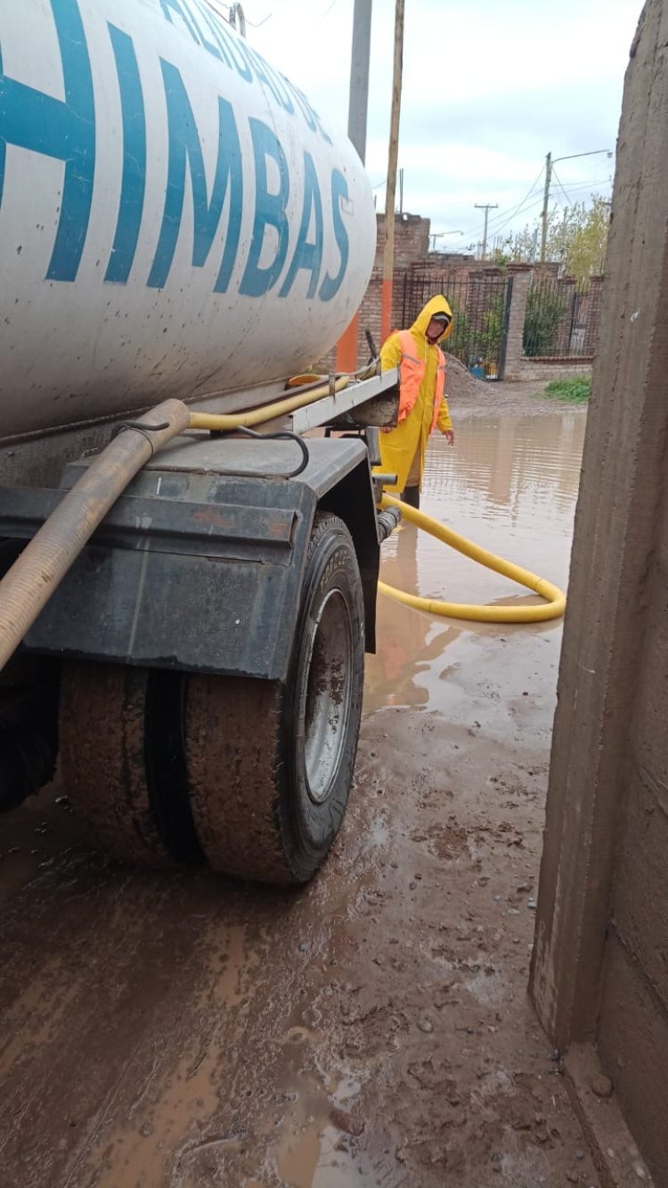 La Municipalidad de Chimbas informa sobre las acciones tras las lluvias del sábado