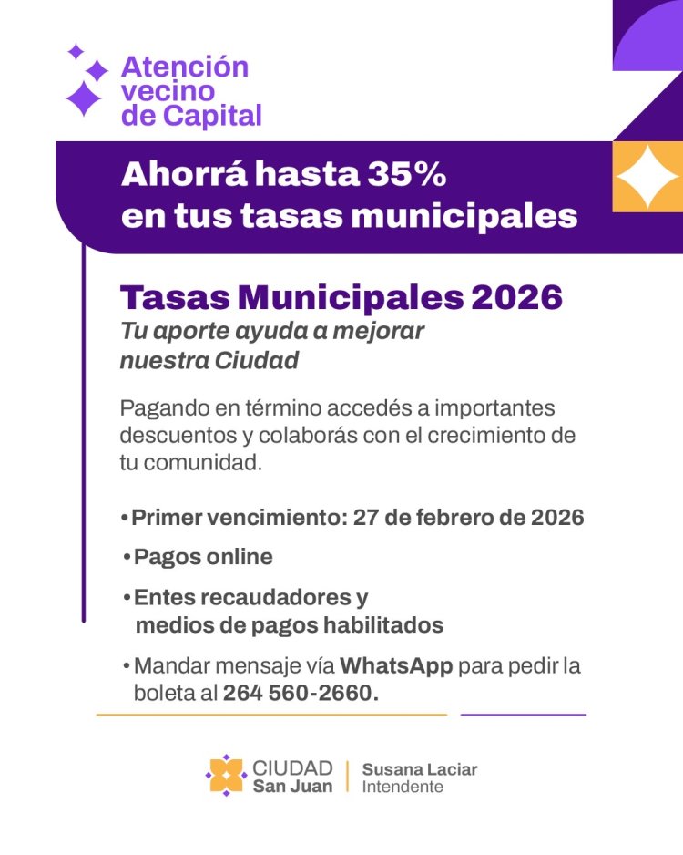 Atención vecinos de Capital: ahorrá hasta un 35% en las tasas municipales