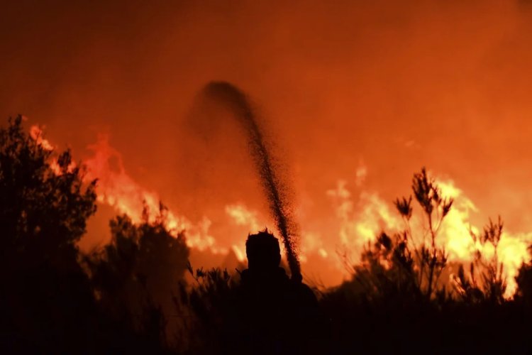 500 bomberos luchan contra el fuego en el Parque Los Alerces y Puerto Patriada