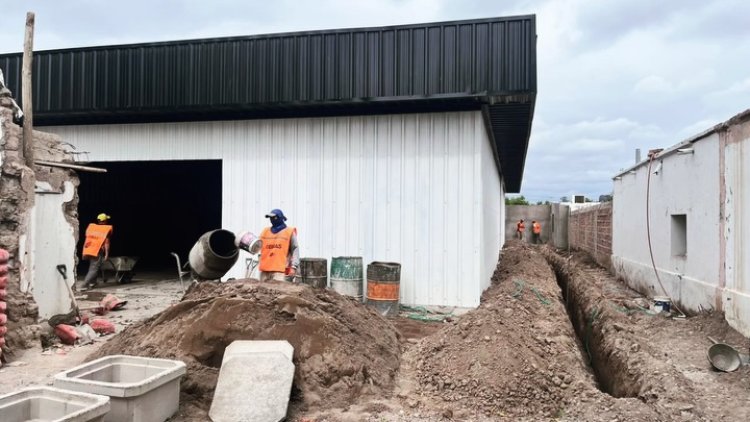 En Santa Lucía avanza las obras en la Unión Vecinal Villa Fort