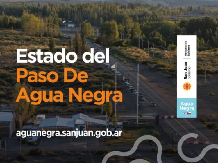 Conoce el estado del Paso de Agua Negra