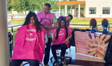 Se realizó una campaña de donación de cabello para pacientes oncológicos en Albardón