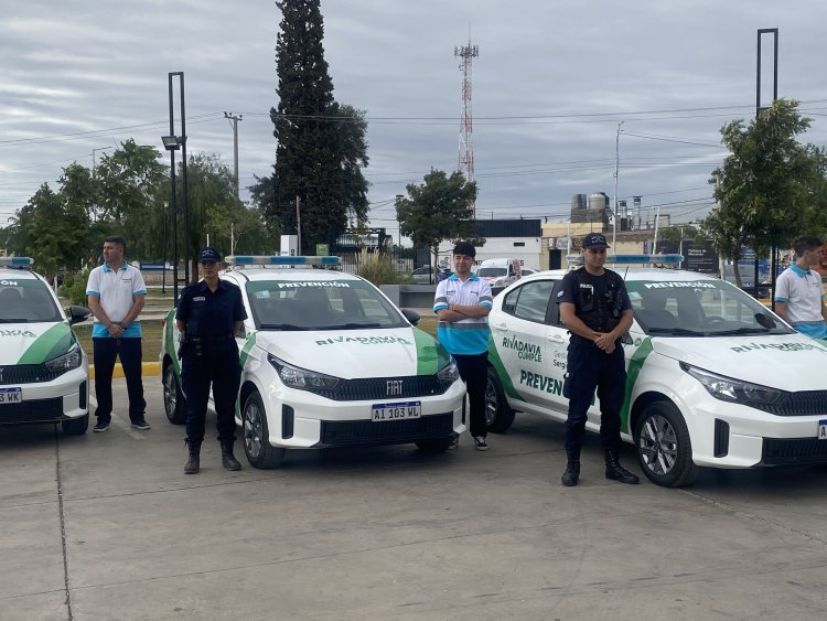 Miodowsky sumó tres nuevas movilidades 0 km para la Policía Comunal y anunció una importante obra en el Barrio Aramburu