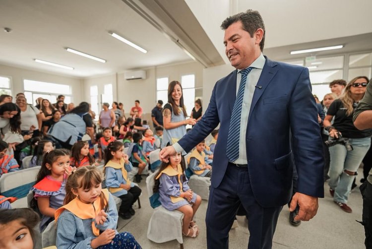 Orrego inauguró la ENI N° 81, clave para el futuro educativo en Ullum