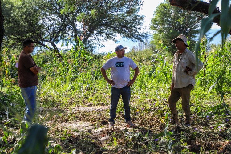 Jáchal despliega una operativo de recuperación productiva en zonas afectadas por el temporal