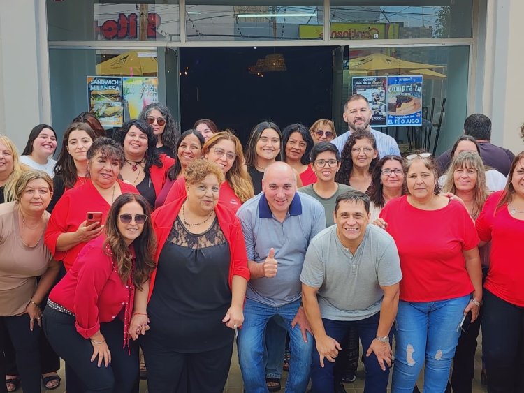 El Diputado Nacional, José Peluc,  visitó la Fundación Mejorar en un encuentro con mujeres dirigentes de Rawson