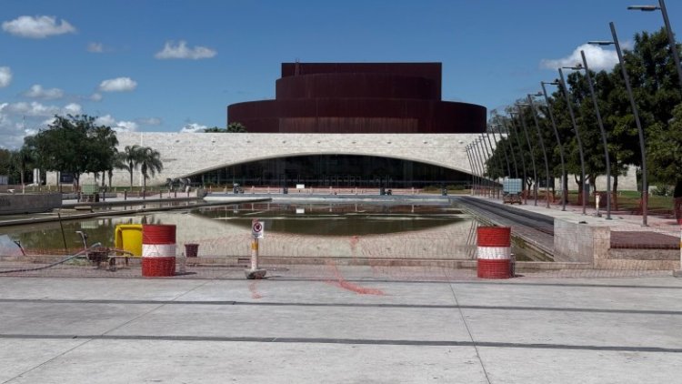 El agua de la fuente del Parque del Bicentenario se reutiliza para regar los espacios verdes