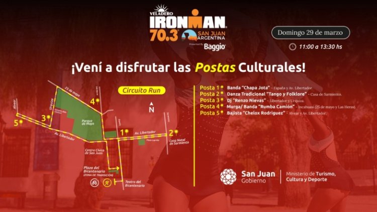 Cultura y deporte se unen en el circuito del IRONMAN 70.3 San Juan