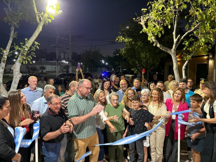 Rivadavia se transforma desde el corazón de sus barrios: Sergio Miodowsky inauguró la renovación total de la Plaza Las Marías