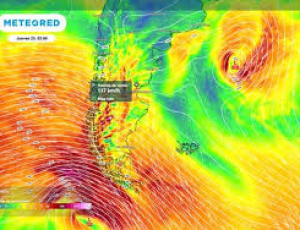 Cuándo llega el vendavalazo con frente frío que genera gradiente de presión en la Patagonia