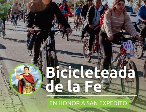 Chimbas impulsa la bicicleteara regional de la Fe en honor a San Expedito