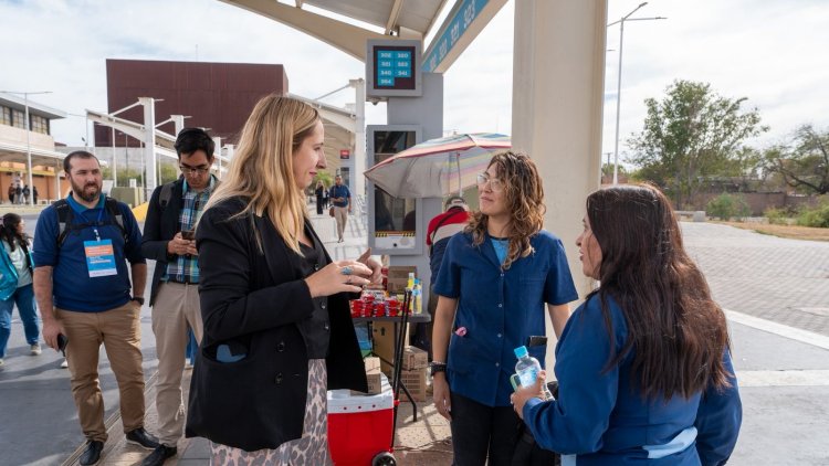 La ministra Palma capacitó y acompañó a orientadores voluntarios de Boleto Gratuito