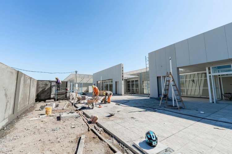 Las obras del nuevo hospital de Angaco ingresaron en su etapa final de ejecución