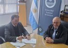 Firma de acta complementaria entre la UNSJ y la municipalidad de Albardón: Cursos de capacitación