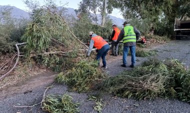 Se activó el Comité de Operaciones de Emergencia Departamental de Pocito, para evaluar y brindar solución a los daños ocasionados por el fuerte viento