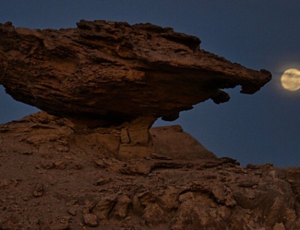La magia de la luna llena vuelve a iluminar Ischigualasto