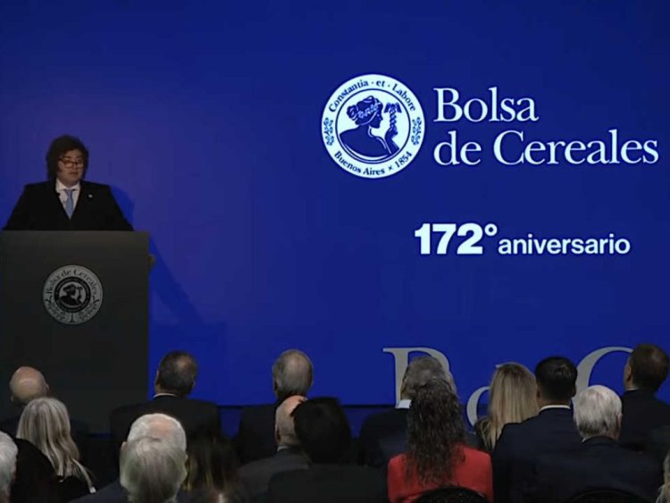 Milei anunció la baja de retenciones al trigo, a la cebada y a la soja