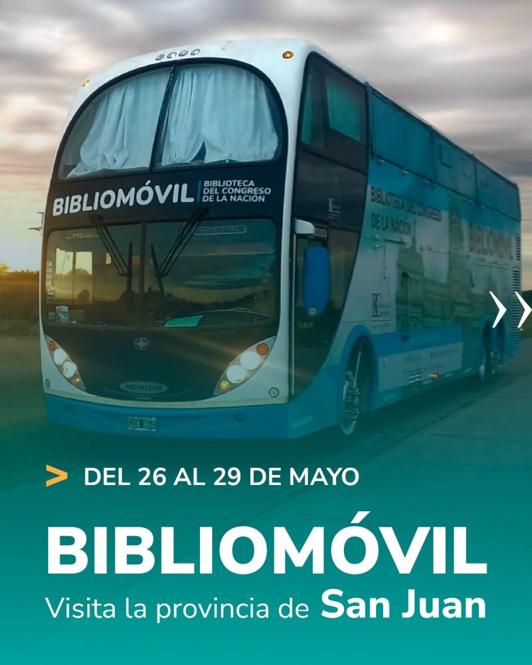 El  Bibliomovil visita la provincia de San Juan