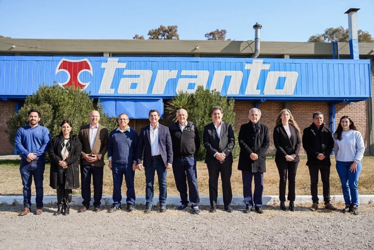 Con una visita a Taranto, Orrego reafirmó su compromiso de acompañar a empresas que confían en San Juan