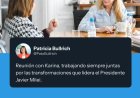 Karina Milei se mostró junto a Patricia Bullrich