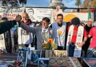 El padre Paco Olveira lleva una semana de ayuno en Plaza de Mayo contra el hambre