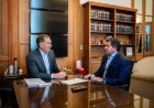 Santilli recibió al gobernador Orrego en Casa Rosada