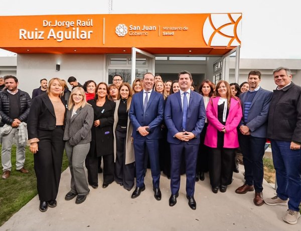 Orrego inauguró la ampliación y remodelación del CAPS Ruiz Aguilar para fortalecer la atención de salud en Chimbas