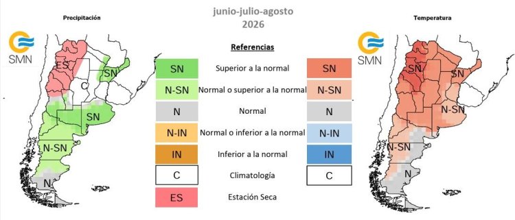 Cómo será el invierno 2026 en Argentina
