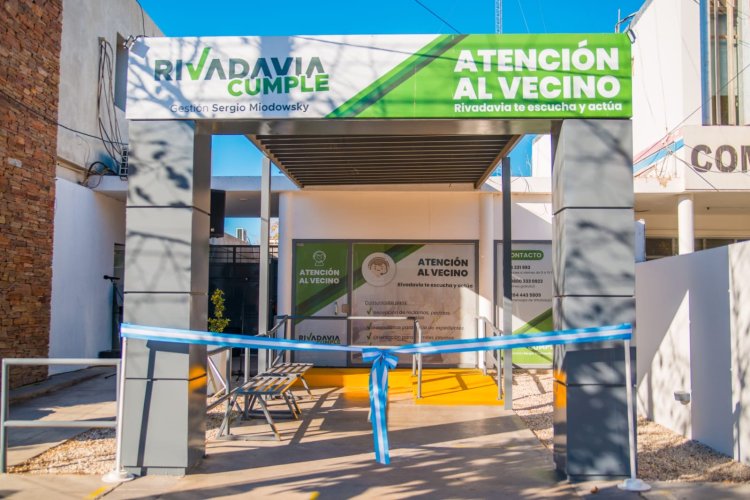 Rivadavia inaugura las nuevas oficinas de Atención al Vecino para optimizar y agilizar la resolución de reclamos