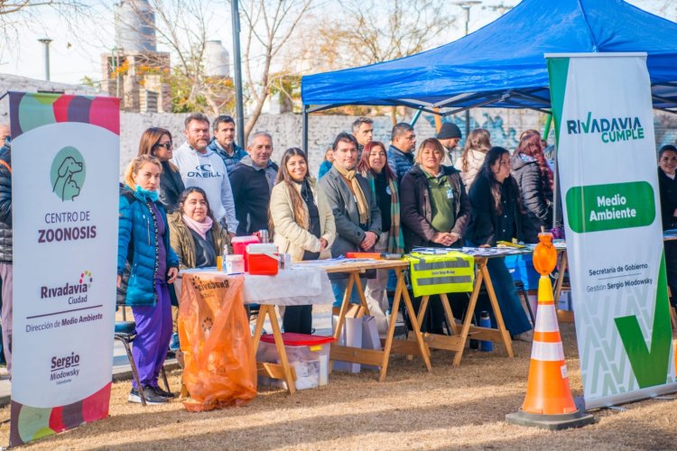 El programa "Rivadavia Activa" desembarcó en cuatro barrios del departamento