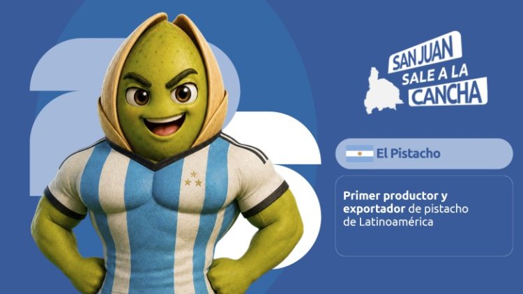El pistacho es protagonista cuando San Juan sale a la cancha