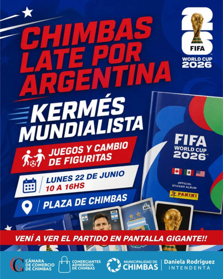 Kermés mundialista en Chimbas