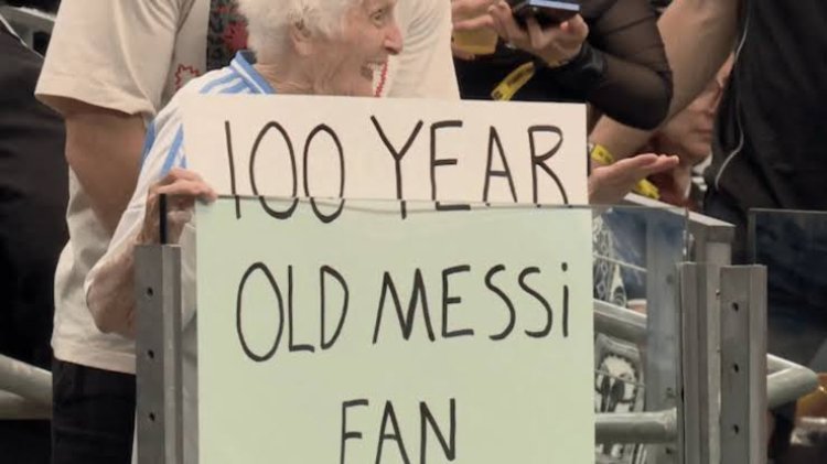 Quién es la abuela de 100 años fanática de Lionel Messi que es récord Guinness