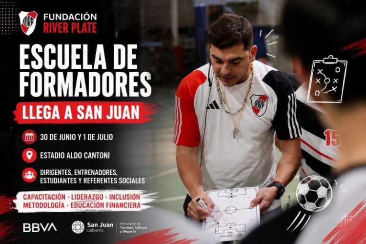 Así será la capacitación que la Fundación River Plate dictará en San Juan
