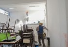 Durante el receso invernal, avanzan los trabajos de mantenimiento en 160 escuelas