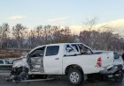 Choque múltiple en Ruta 20 dejó cuatro personas hospitalizadas
