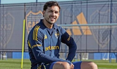 Paredes volvió a Boca y ya se entrenó a la par de sus compañeros