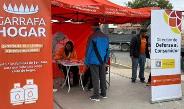 Capital, Santa Lucía, Rivadavia, Caucete y Pocito recibirán a Garrafa Hogar