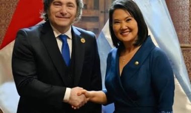 Javier Milei se reunió en Lima con Fujimori