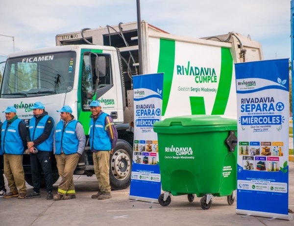 Rivadavia ya recicló 47 mil kilos de residuos