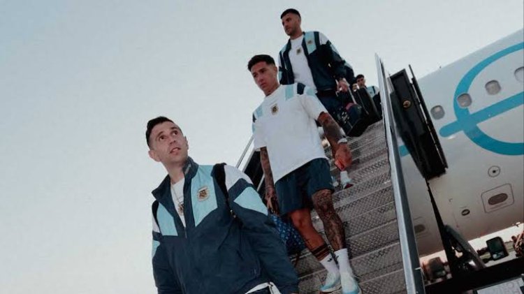 La Selección argentina regresa al país,  sin Messi