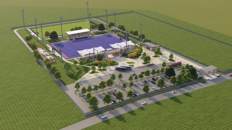 Orrego anunció la construcción del primer Estadio de Hockey sobre Césped
