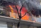 Se incendió un edificio vecino al de Cristina Kirchner