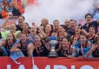 Las Leonas volvieron a la Argentina con la Copa del Mundo: una multitud las recibió en Ezeiza