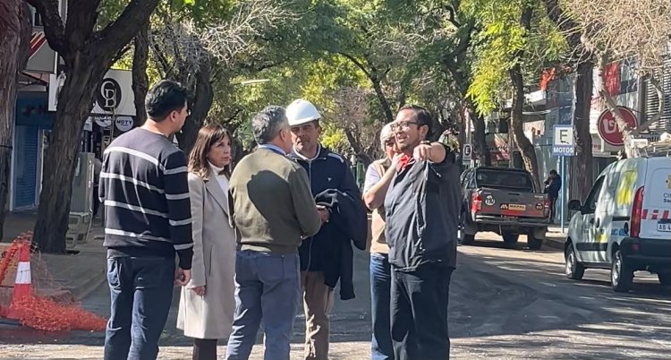 Plan 50 Cuadras: la intendente Susana Laciar destacó que la pavimentación ya alcanzó un 40 por ciento de avance