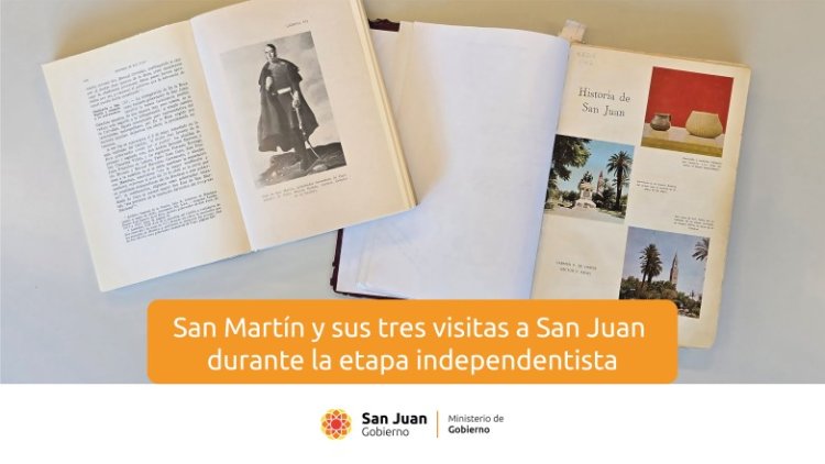 San Martín y sus tres visitas a San Juan durante la etapa independentista