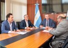 Fabián Martín recibió a autoridades de la Escuela de Ciencias de la Salud