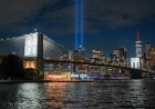 Nueva York recordó a las víctimas del 11-S con un impactante show de 2.977 drones
