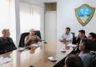 El intendente Espejo se reunió con empresas de áridos del río Jáchal, para coordinar acciones preventivas, ante pronósticos climáticos adversos