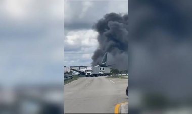 Un avión de carga de Amazon se estrelló en el aeropuerto de Miami